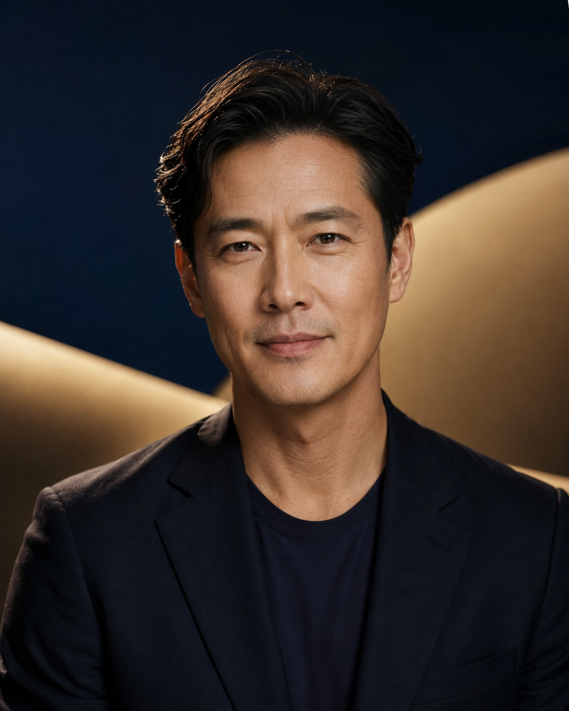 Confident Asian man with naturally healthy-looking skin